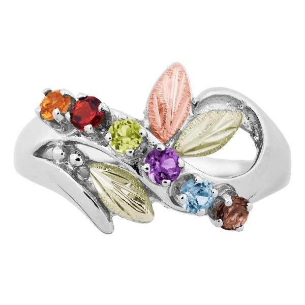 Landstrom's Black Hills Gold on Silver Contemporary Swirl Ring