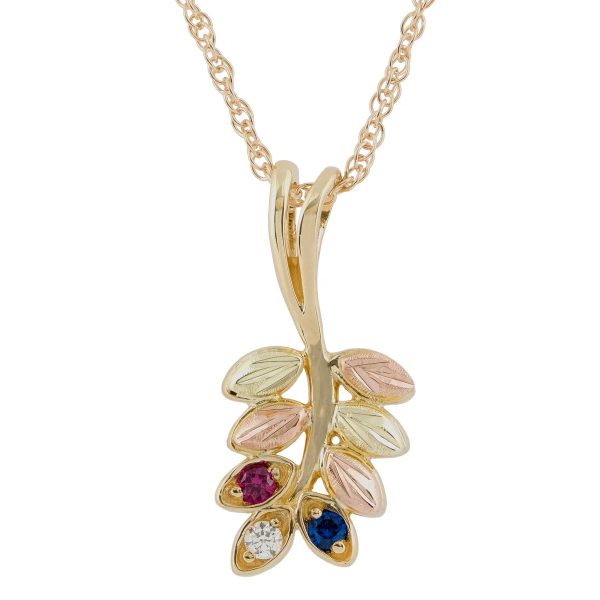 Mt. Rushmore Black Hills Gold Vine Pendant