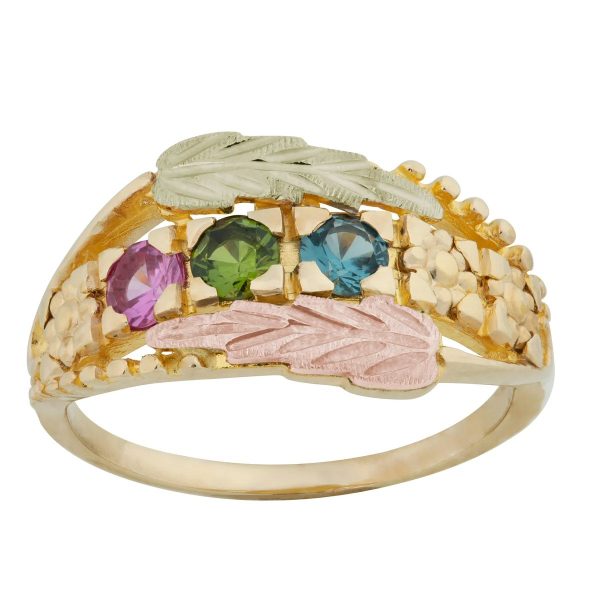 Mt. Rushmore Black Hills Gold Leaf & Grape Cluster Ring