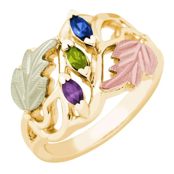 Mt. Rushmore Black Hills Gold Marquise Channel Ring