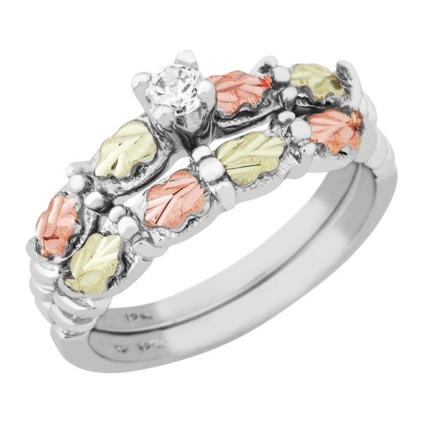 Cubic Zirconia Wedding Ring Set